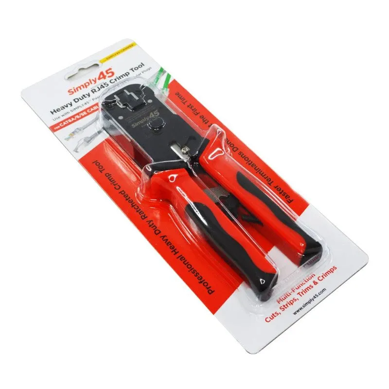 SIMPLY45 S45-C100: RJ45 Crimp Tool for all S45 UTP & STP Pass-Through & Standard Connectors