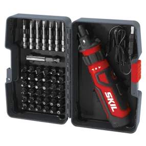 SKIL SD561204 Rechargeable Screwdriver w/ Circut Sensor & 45pc Bit Set