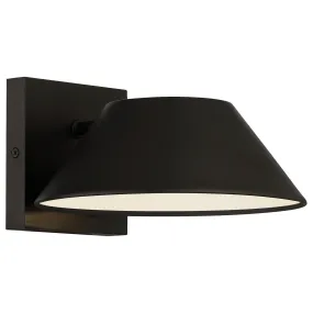 Solano LED Outdoor Wall Mount in Black