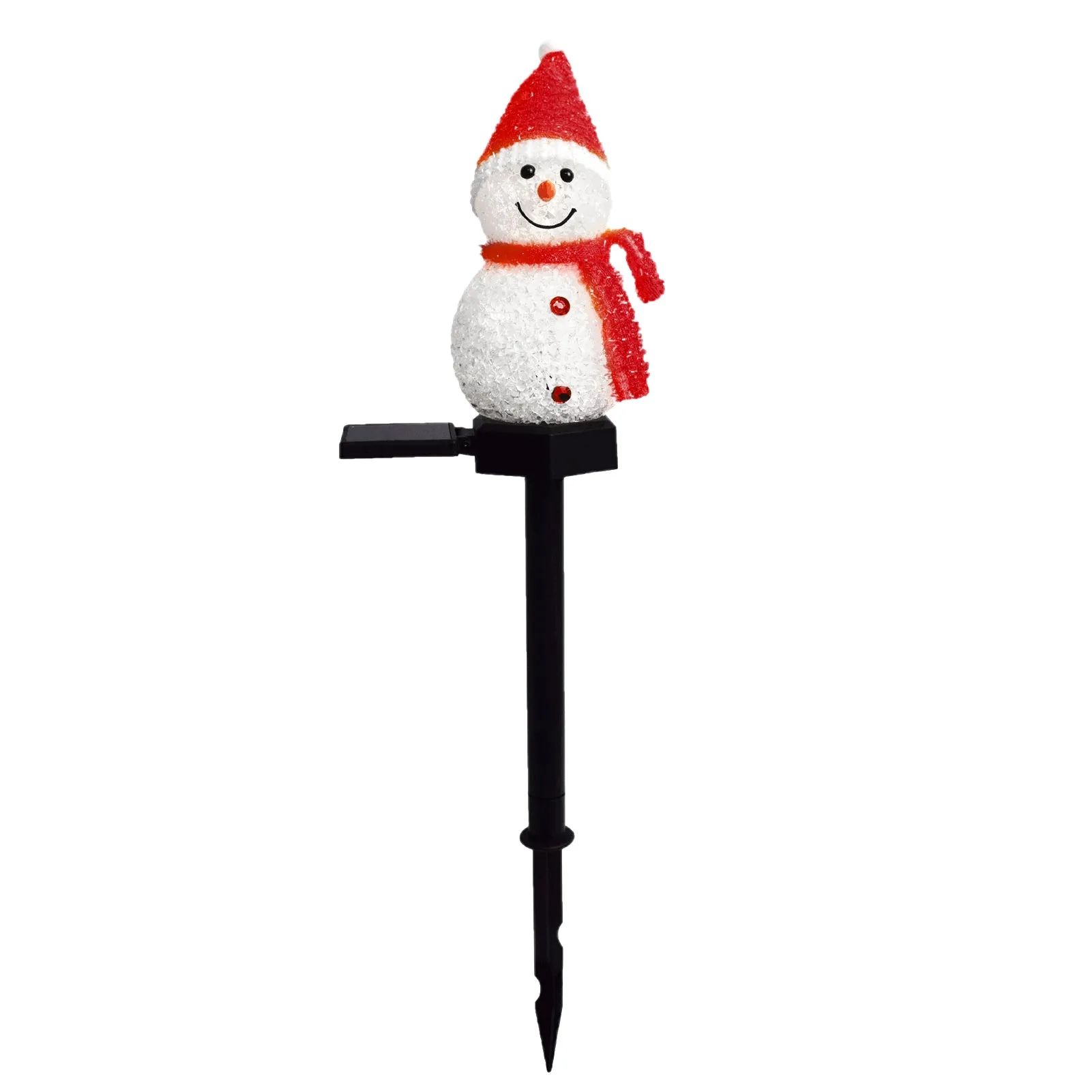 Solar Powered Christmas Snowman Stake Light Garden LED Lamp