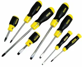 Stanley Cushion Grip Screwdriver Set Flat/Phillips 8 Piece