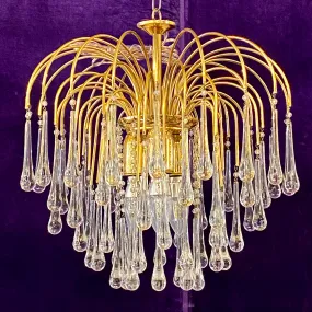 Stunning 1960's Chandelier Attributed to Venini