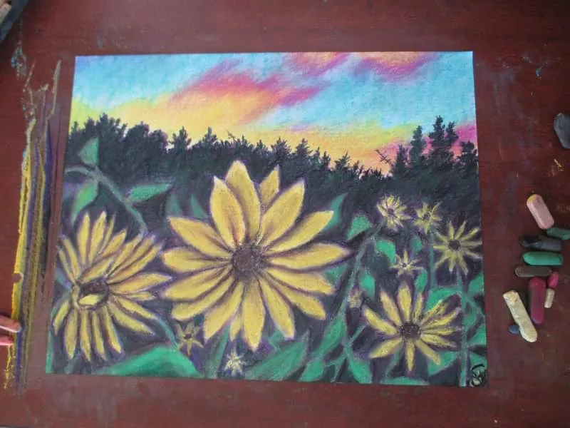 Sunflower Sunset - Bath Towel