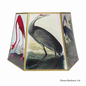 Table Lampshade Coastal Birds, 14 inch