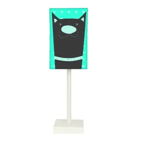 Tall Table Lamp For Living Rooms -   Blue Dog