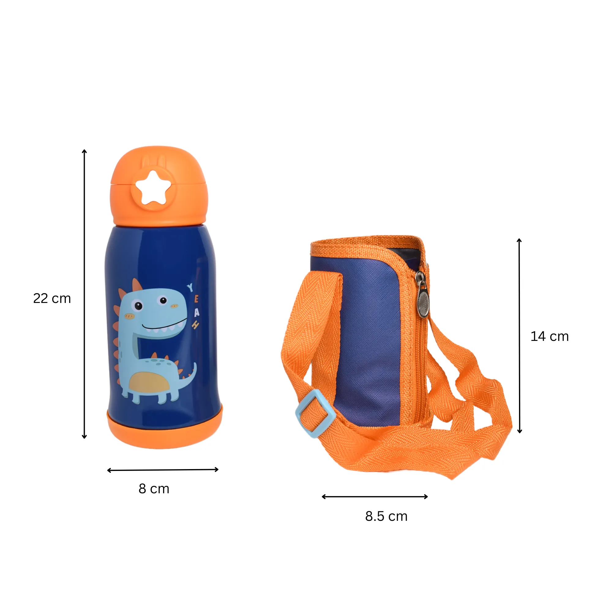 THE LITTLE LOOKERS Stainless Steel Insulated Sipper Bottle for Kids/Sipper School Bottle/Sipper Bottle with Straw/Travelling Water Bottle for Kids with Pop up Straw (550ml)