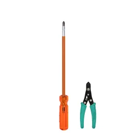 Themisto TH-T21 8 Inch CRV HEX screwdriver with wire stripper (HEX 8 inch)