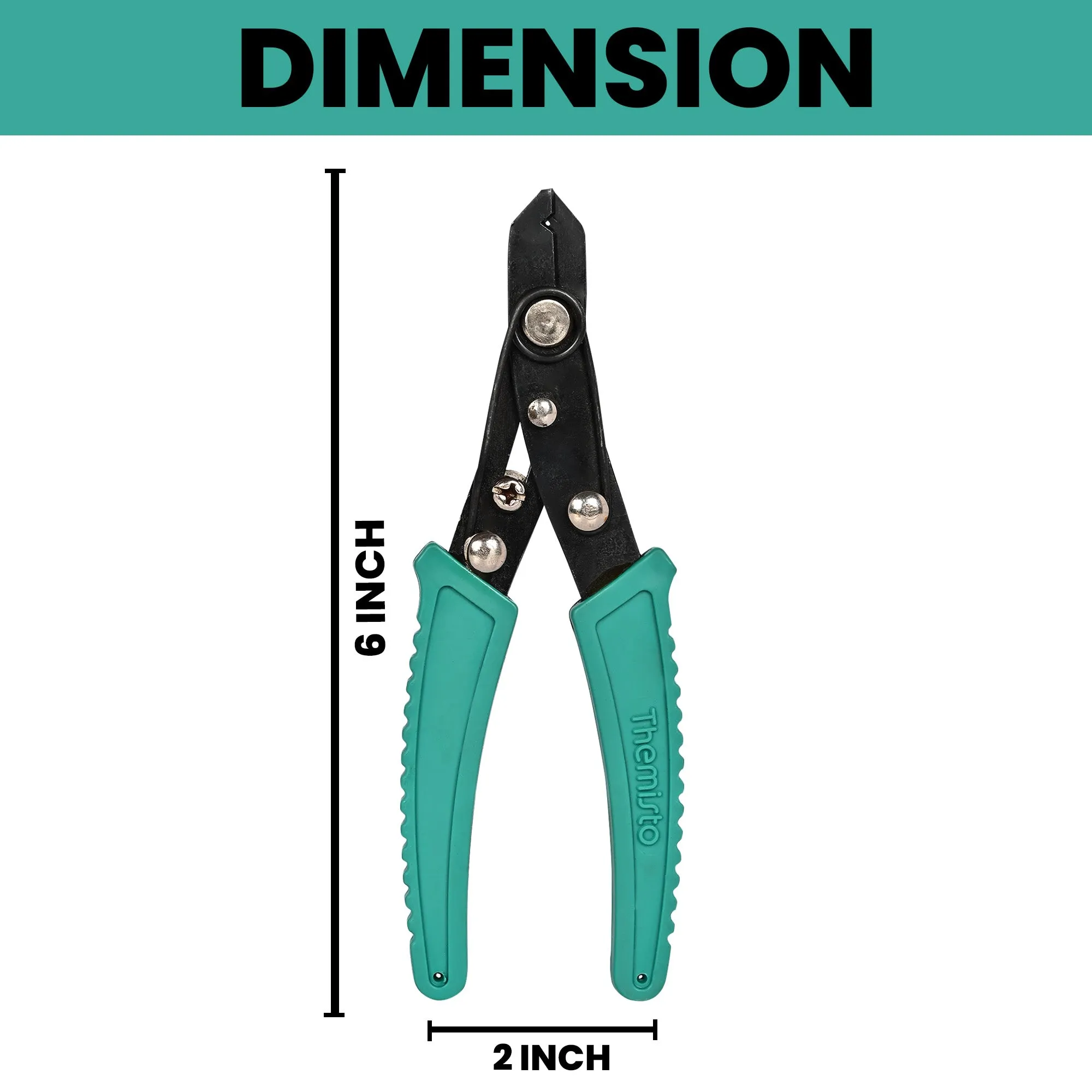 Themisto TH-T21 8 Inch CRV HEX screwdriver with wire stripper (HEX 8 inch)