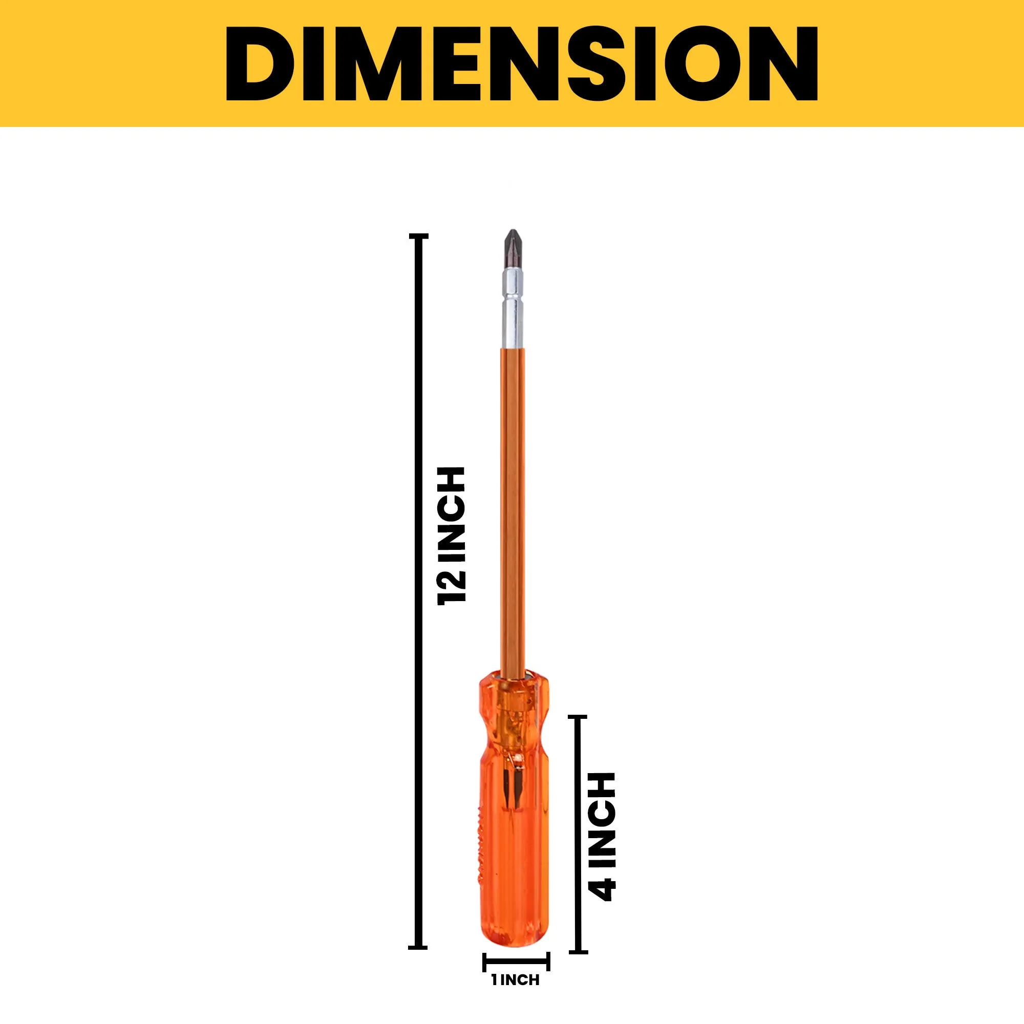 Themisto TH-T21 8 Inch CRV HEX screwdriver with wire stripper (HEX 8 inch)