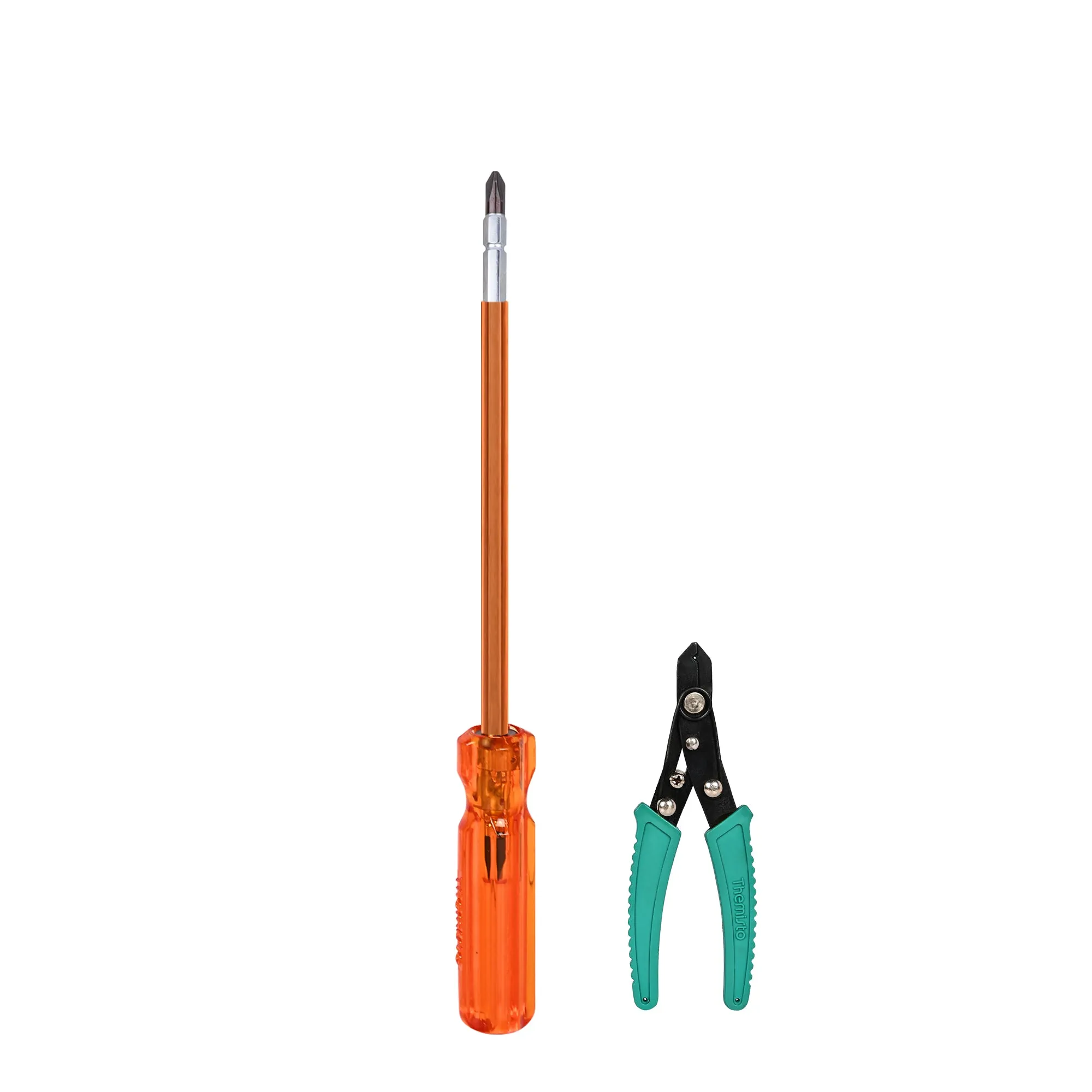 Themisto TH-T22 6 Inch CRV HEX screwdriver with wire stripper (HEX 6 Inch)