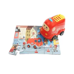 TopBright Wooden Puzzles in Fire Truck