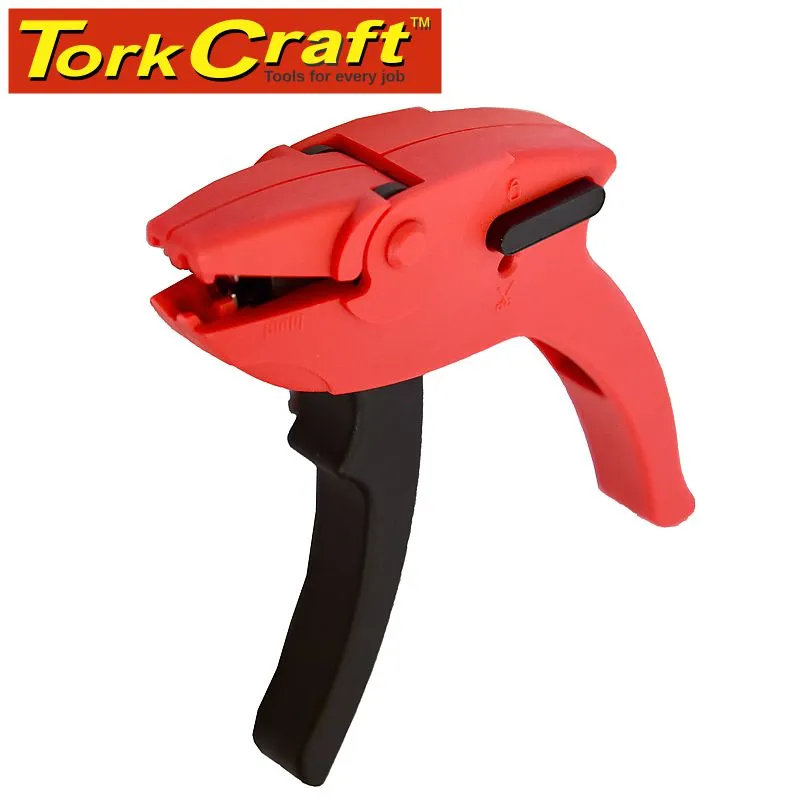 TORK CRAFT WIRE STRIPPER PISTOL GRIP 0.2 - 6.0MM RND CABLE  WITH 3.0MM WIRE CUTTE TCWS301