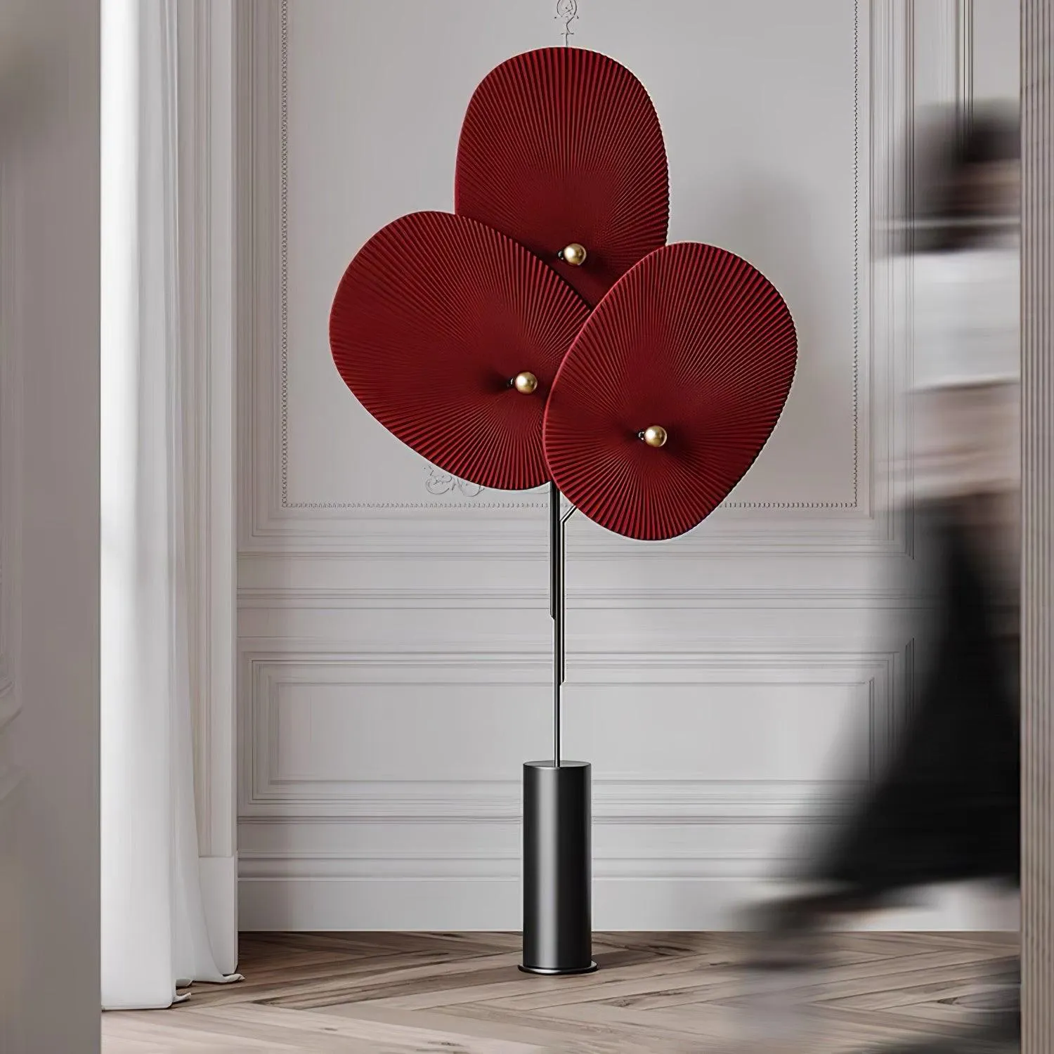 Triple Floral Floor Lamp