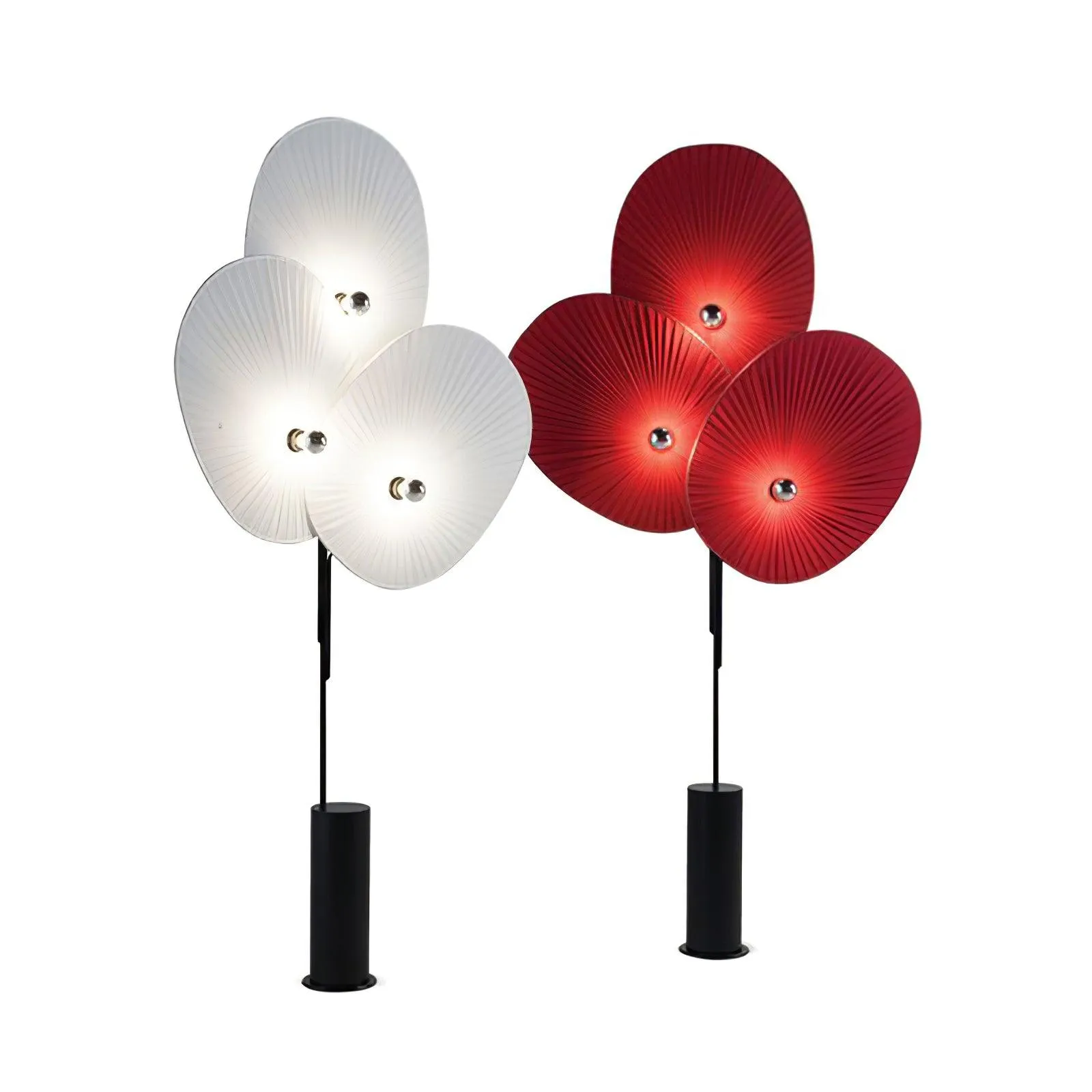 Triple Floral Floor Lamp