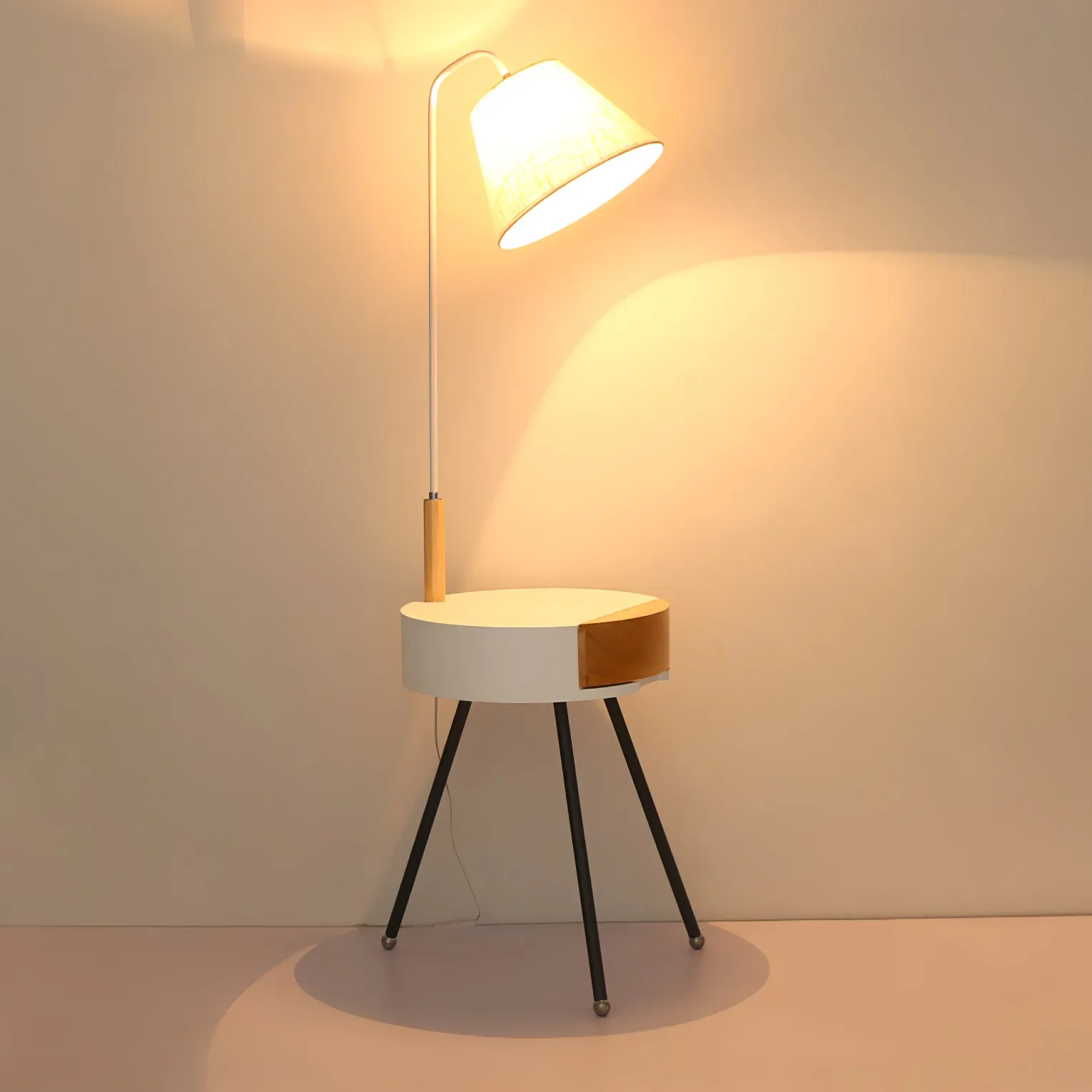 Tripod Fabric Floor Lamp