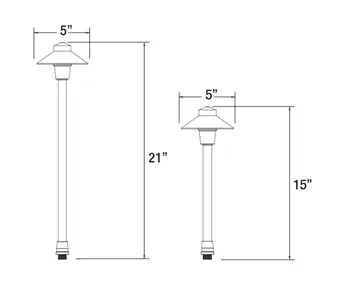 Unique Lighting Systems - Proton® 18 inch stem Elements Series No Lamp