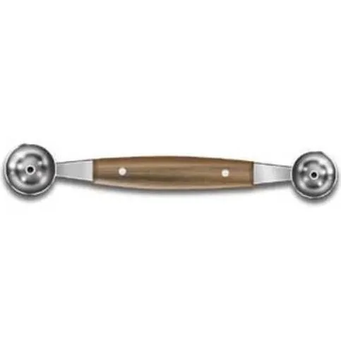 VICTORINOX POTATO/MELON BALLER WITH 2 SCOOPS, WOODEN HANDLE