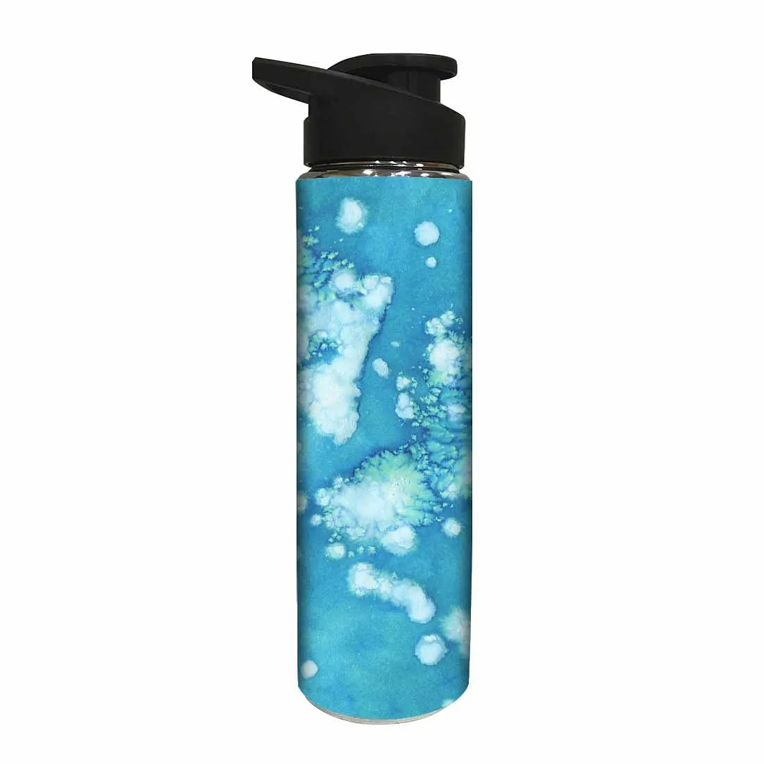 Water Bottle for Kids -  Arctic Space Light Blue Watercolor