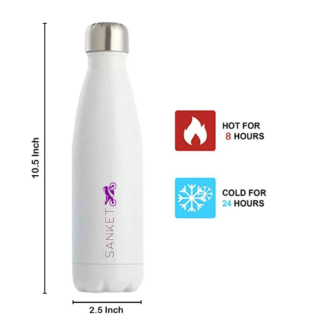 Water Bottles for Students - Customized Stainless Steel Insulated Water Bottle 500ml