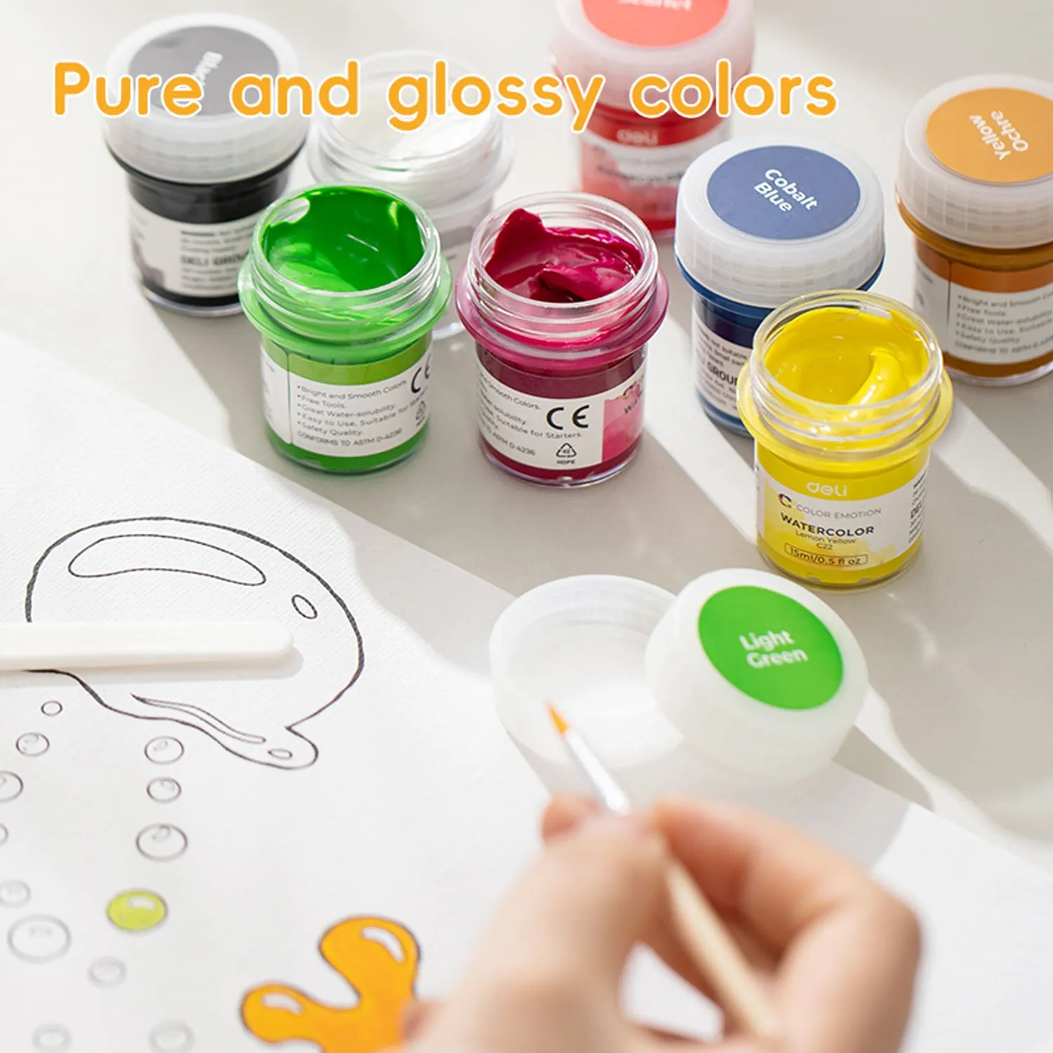 Water Color Bottle Set (6 Colors)