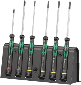 Wera 118152 6pc 2035/6 B Kraftform Micro Screwdriver Set, PH/SL