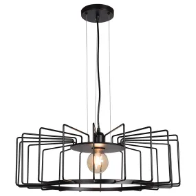 Wired 1-Light Horizontal Cage Pendant