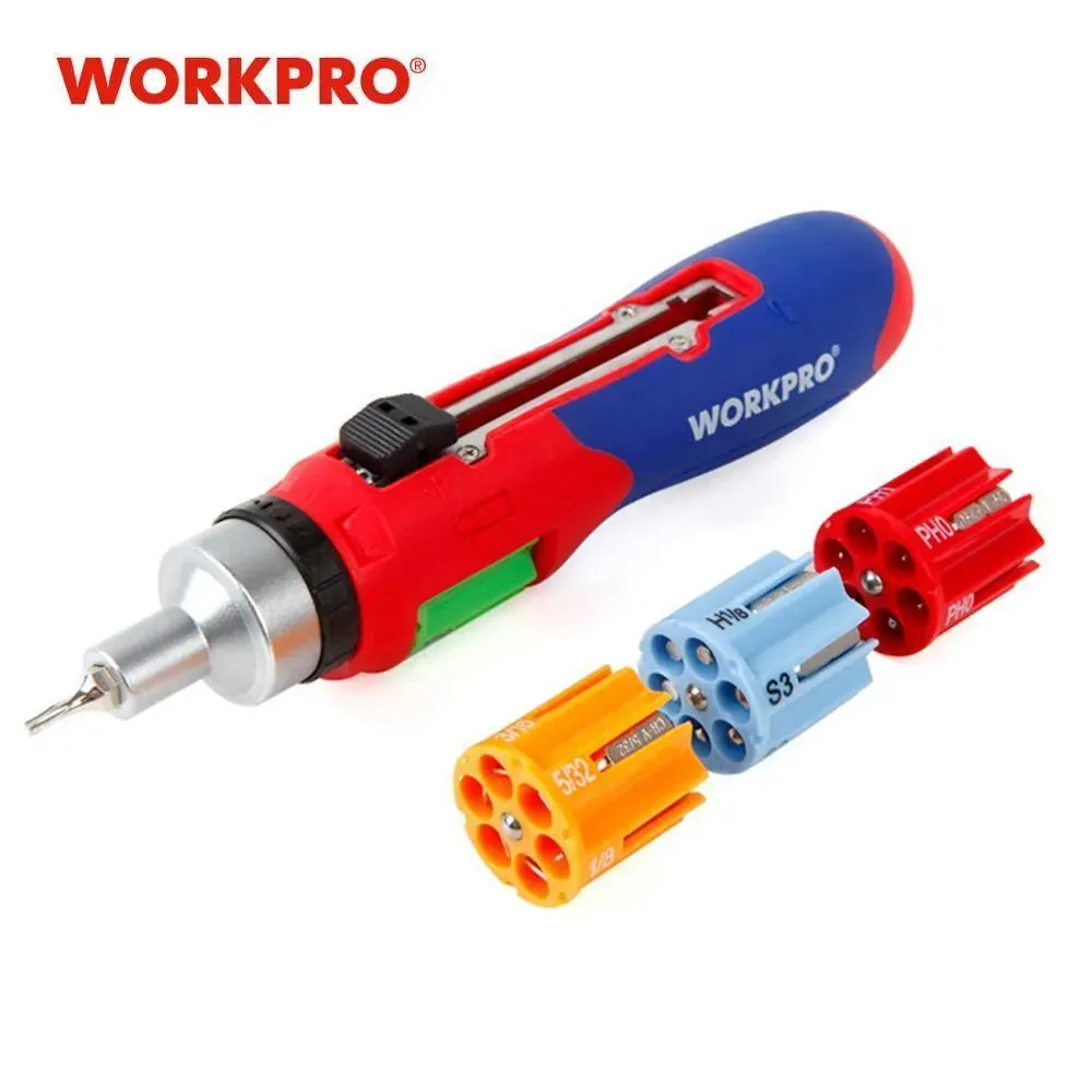 WORKPRO 24 in 1 Auto Loading Screwdriver Repair Tool Kits Multi Bits Sets Phillips Torx Hex W021180