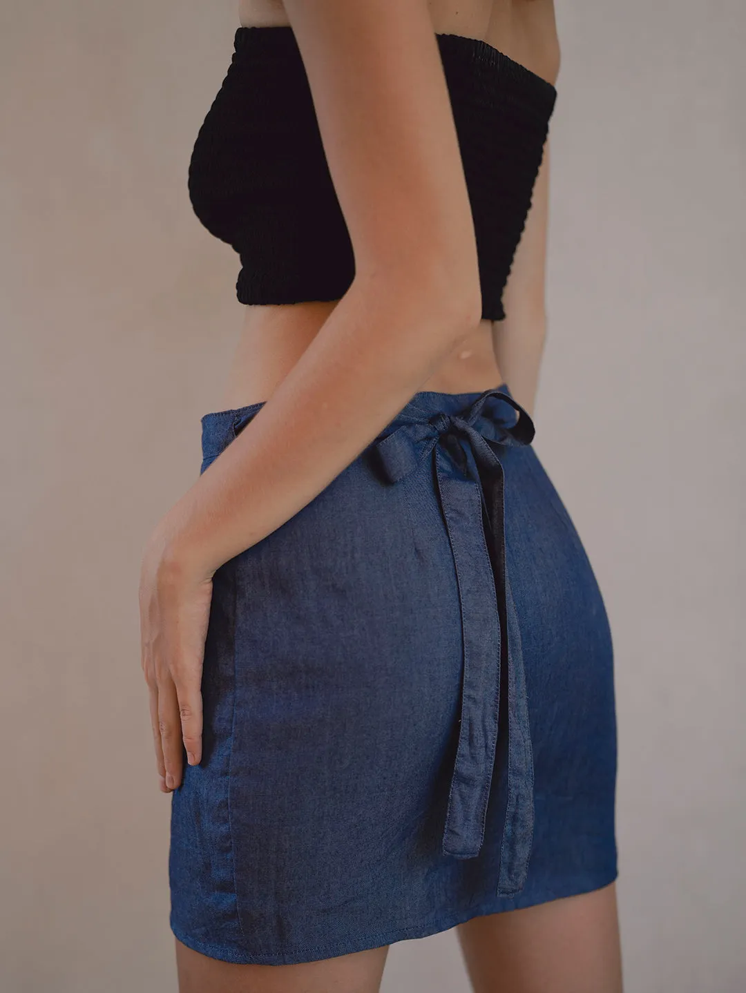 Wrap Skirt denim