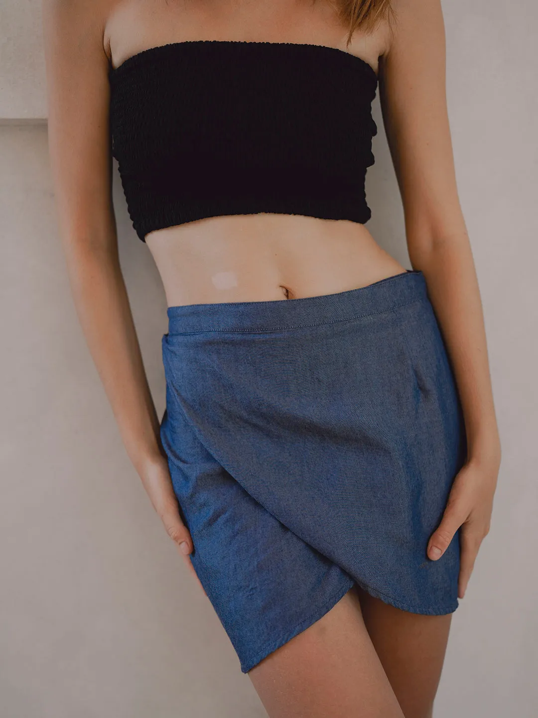 Wrap Skirt denim