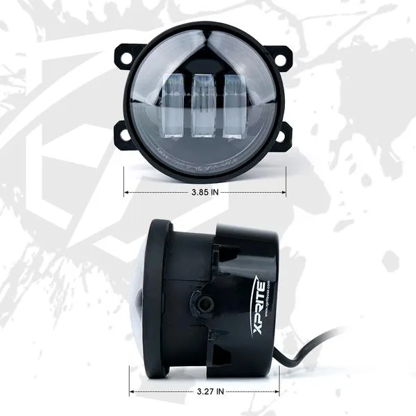 Xprite LED Fog Lights Subaru Impreza (12-16) WRX/STi (15-18) OverCast Series 4" 60W CREE